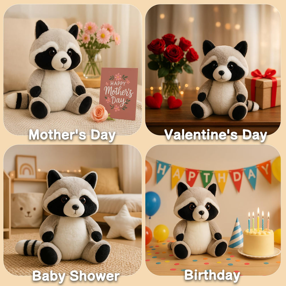 WEIGEDU Coon raccoon plush with kid-friendly design for all ages