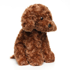 WEIGEDU Labradoodle plush in nursery-friendly red tones for gentle decor.