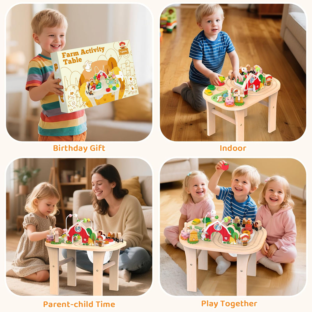 Weilim Activity Table animal maze invites visual tracking and exploration.