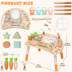 Weilim Activity Table teach-time clock introduces early time awareness during pretend play.