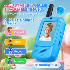 WEILNELL USB-C charging on the rechargeable kids' walkie talkies.
