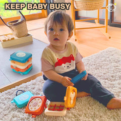 Weirtoya Busy Board rotating gears invites problem solving and exploration.