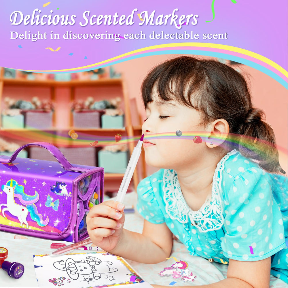 Weirtoya fruity scented markers invite playful drawing and easy cleanup.