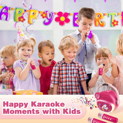 Weirtoya mini karaoke headphone output supports private practice sessions.
