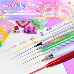 Weirtoya unicorn case organized tote with durable design for travel and play.