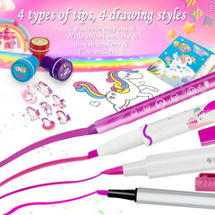 Weirtoya unicorn stickers and stamps fuel imaginative crafts and designs.