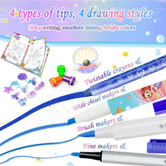 weirtoya washable brush markers deliver rich color and blending