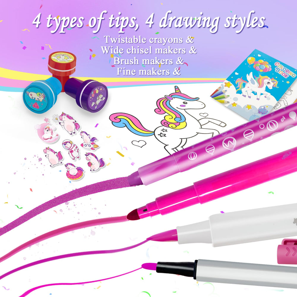 Weirtoya washable brush markers for smooth vibrant drawings