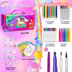 Weirtoya washable fine markers for precise coloring and easy cleanup.