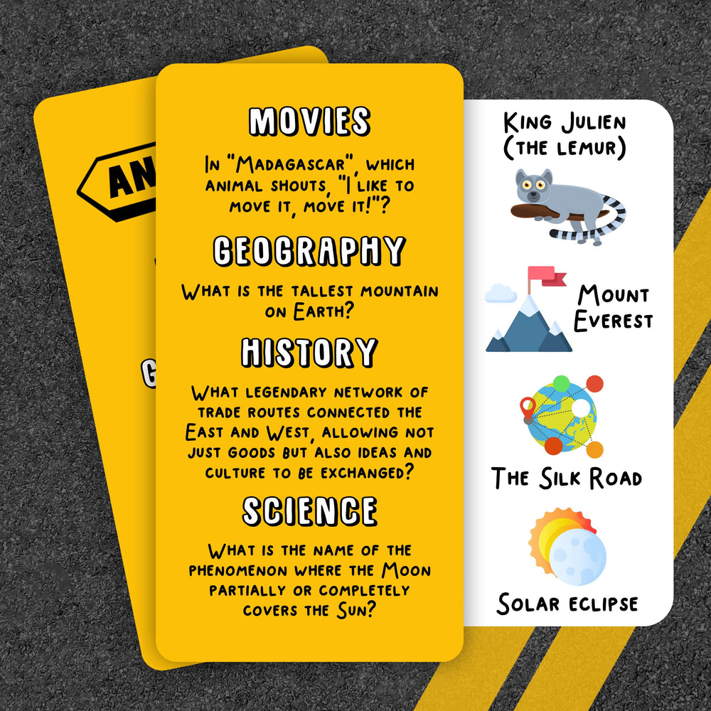 WELL BALANCED Road Trip Trivia adults playing together for engaging travel fun.