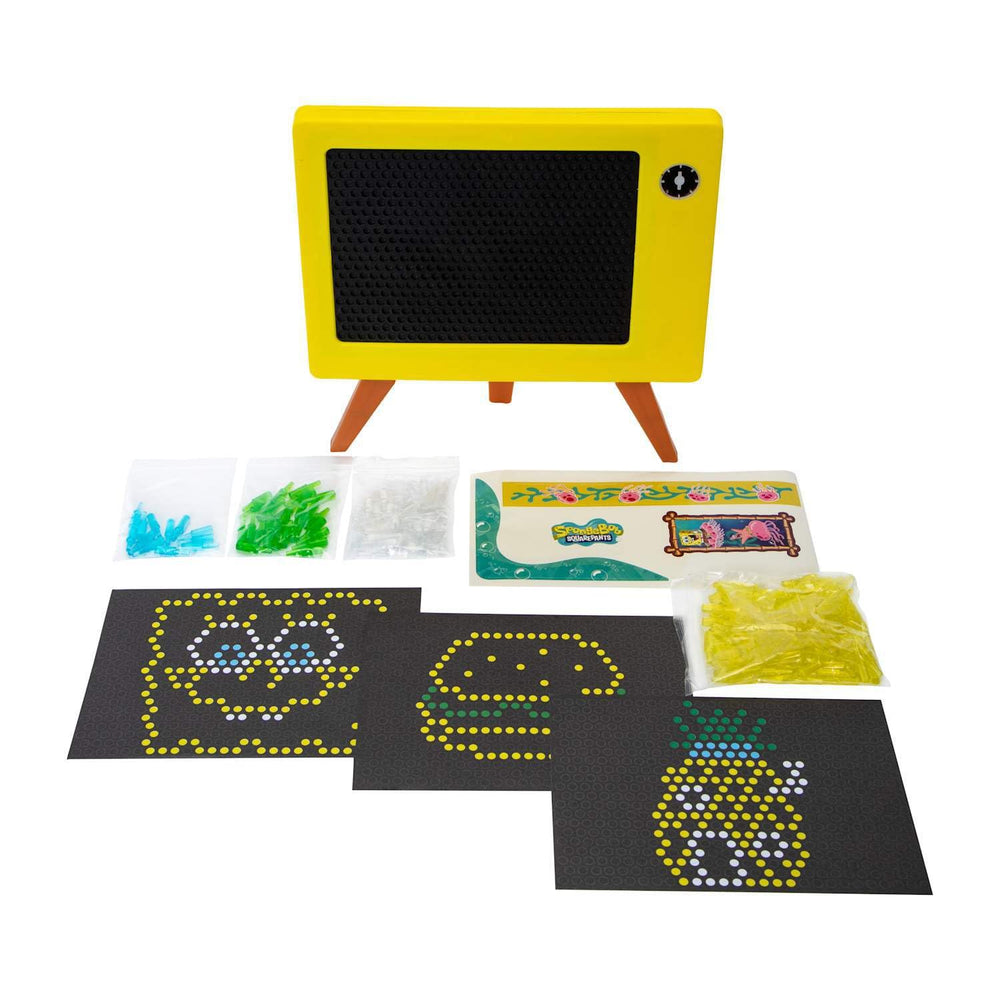Well Played Spongebob light board lit during play boosts color exploration.