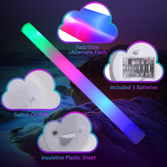 Wellent foam glow stick at night concert enhances mood