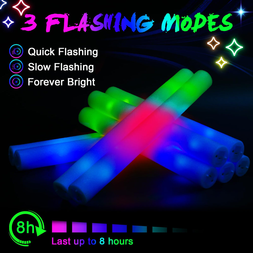 wellent customizable foam surface glow sticks personalized messages and drawings for events