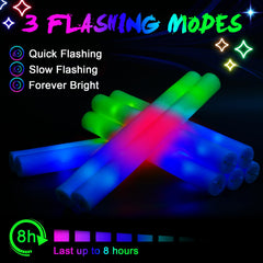 wellent customizable foam surface glow sticks personalized messages and drawings for events