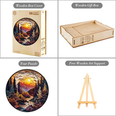 Welsky Sunset Forest gift box packaging adds elegant presentation.