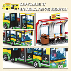 WEMEWEME pushable bus motion supports interactive, push-along play and storytelling