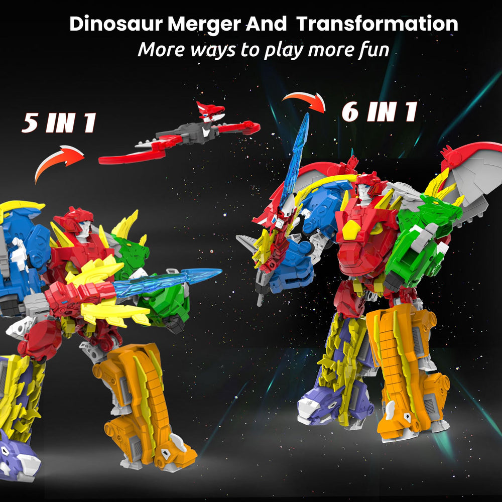 Wenbeier triceratops dino in robot form promoting hands-on learning