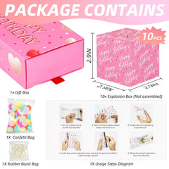 WenmthG pink confetti explosion captures a joyful birthday moment