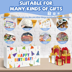WenmthG Thickened cardboard build ensures sturdy, long-lasting surprise boxes