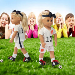 Wenzhuo 18-inch tennis clothes set with racket and ball for imaginative practice