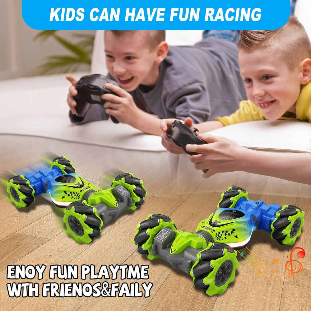 Off road capable tires tackle carpets and light outdoor terrain.