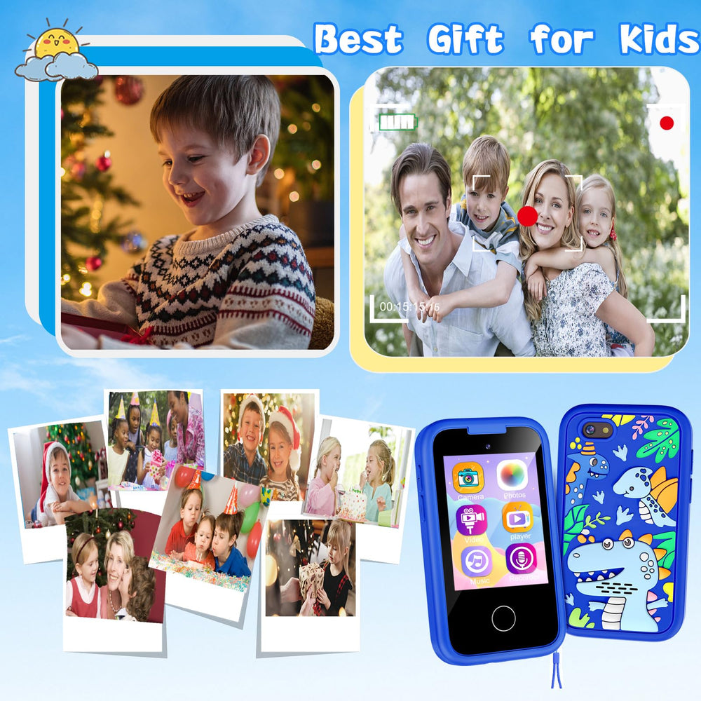 WEOLULI kids phone with included accessories for a ready-to-gift package