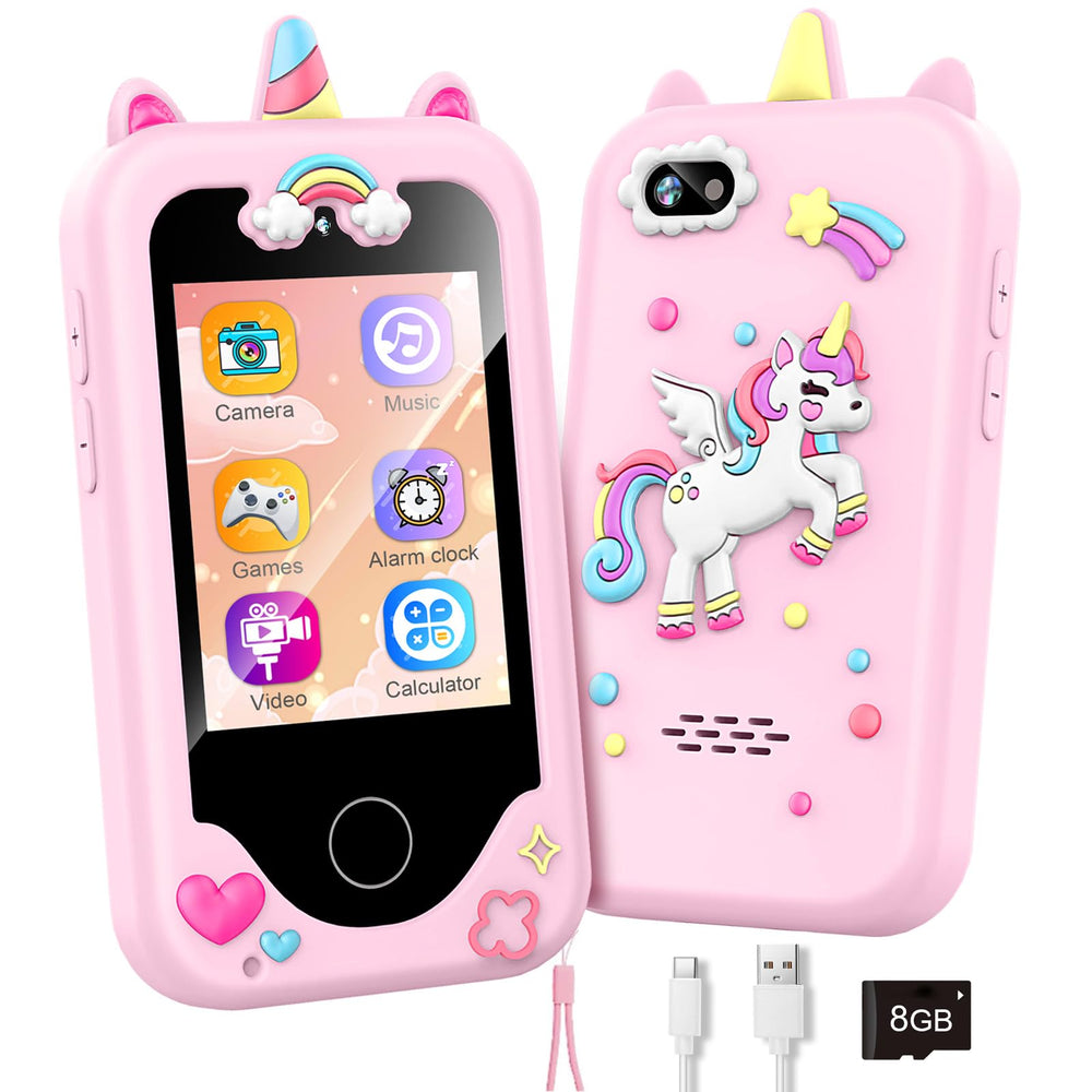 WEOLULI kids smart phone with dual camera for creative selfies and learning