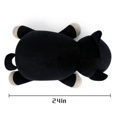 Wepop cuddle cat plush enhances bedroom decor with soft comfort.