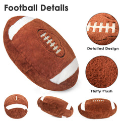 Wepop football plush close-up shows soft fabric and cuddly feel