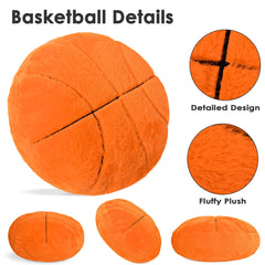 Wepop soft basketball plush pillow provides a comforting cuddle during game night.