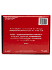 Level 1 Perception card from WE'RE NOT REALLY STRANGERS sparks first impressions discussions