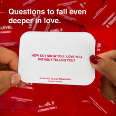 WE'RE NOT REALLY STRANGERS Couples Edition Level 2 connection card encourages deeper conversation