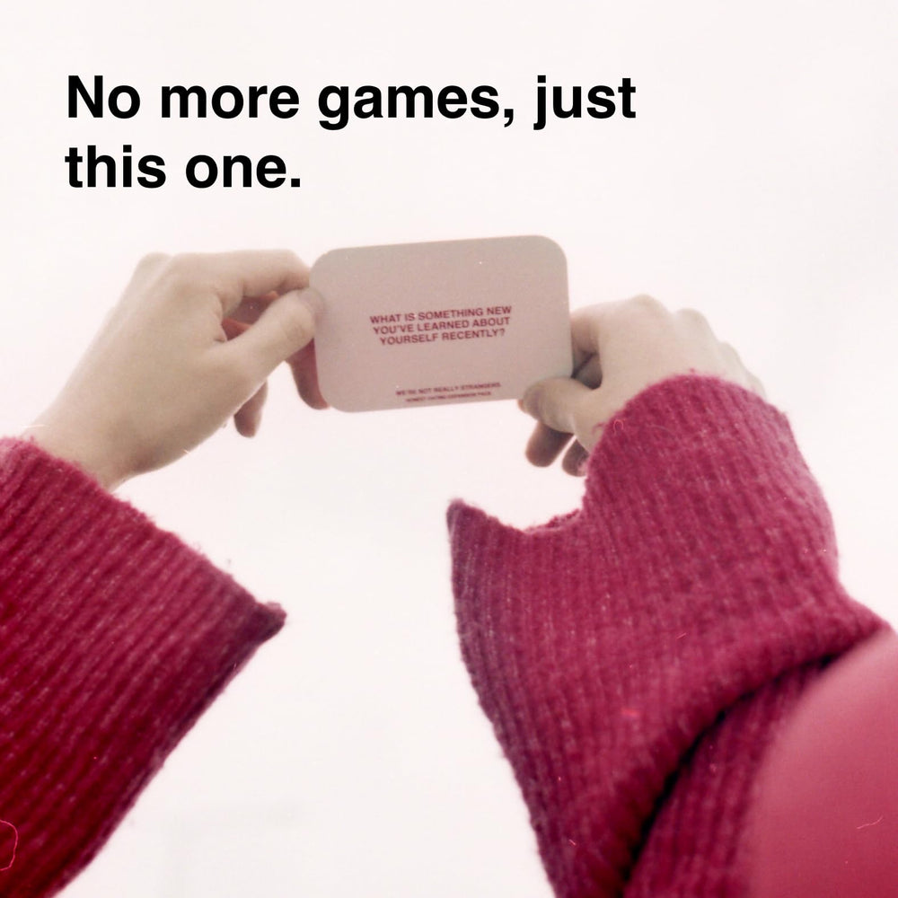 WE'RE NOT REALLY STRANGERS Packaging design ideal for gifting and quick setup.