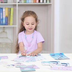 WERNNSAI Mermaid patterned envelopes boost colorful mailings.