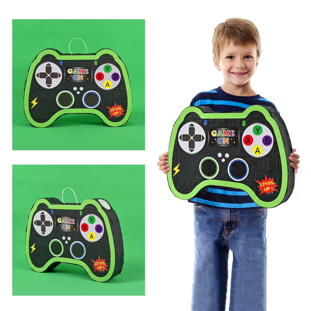 Durable design suitable for birthday parties and video game themed events.