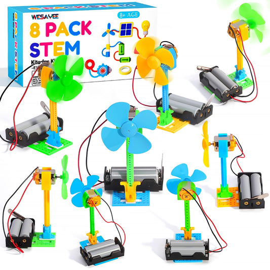 WESAYEE bulk STEM kits with eight fans spark independent circuit exploration.