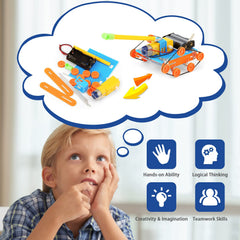 WESAYEE wind powered car showcases wind energy in a simple experiment.