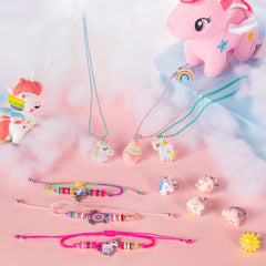 WESAYEE unicorn rings assortment, colorful and adjustable for growing kids.