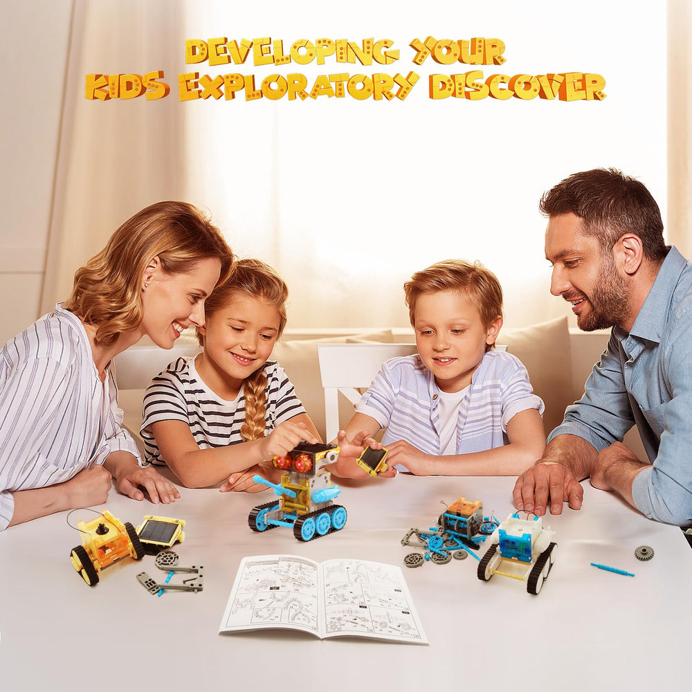Wesfuner blue kit guides kids through STEM discoveries with colorful components.