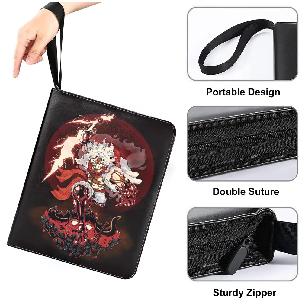 WEST TUNE One Piece Binder three-ring clips simplify adding or removing cards.