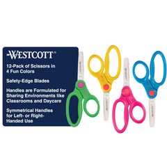 Westcott 14871 right- and left-handed scissors with soft handles for comfortable daily crafting.