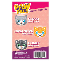 Westminster Cloud the Kitten meows softly for engaging, comforting pretend companionship.