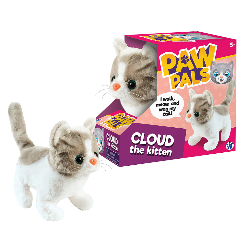 Westminster Cloud the Kitten wiggles its tail, inviting kids to join in active, joyful pretend.