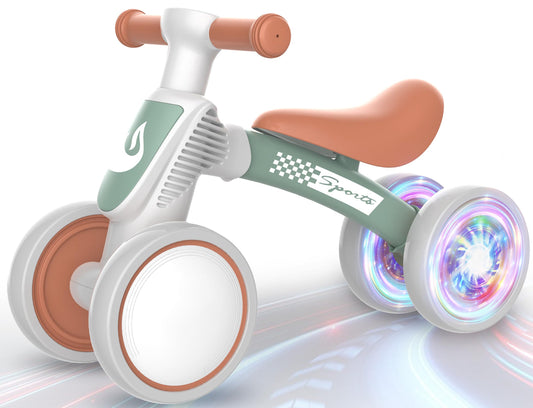 WETIFY colorful lighting rear wheel glowing during toddler play