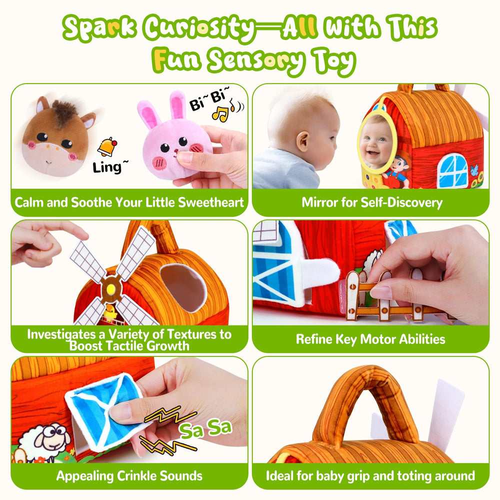 WETRBWEH Barn Farm soft stuffed animals offer cuddly comfort and sensory engagement.