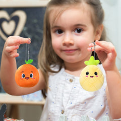 Wettarn fruit plush avocado, soft fabric ideal for kids' play.