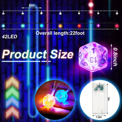 Wettarn LED dice lights battery box enables cord-free decorating options