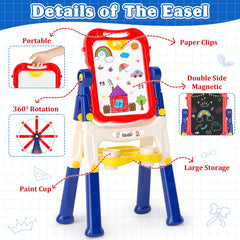 Weudear educational toy easel features magnetic letters for early literacy.
