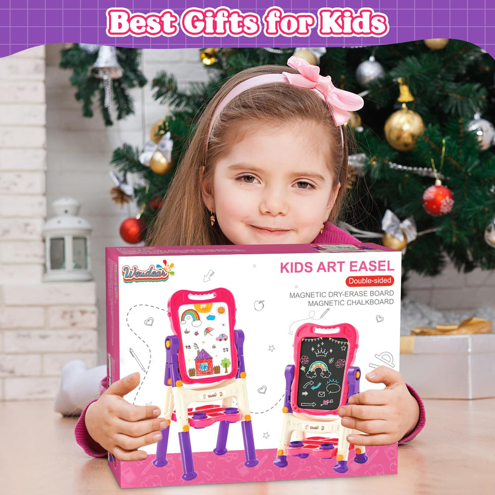 Weudear Kids Easel foldable design for portable storage