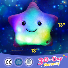 WEWILL LED pillow with push-button light for color changing glow